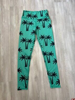 Crazy Dog Palm Tree Leggings size small